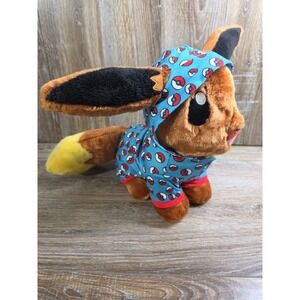 Eevee Pokemon Build-A-Bear‎  16" Plush w/ Sound Box & Pajama Poke Ball Outfit